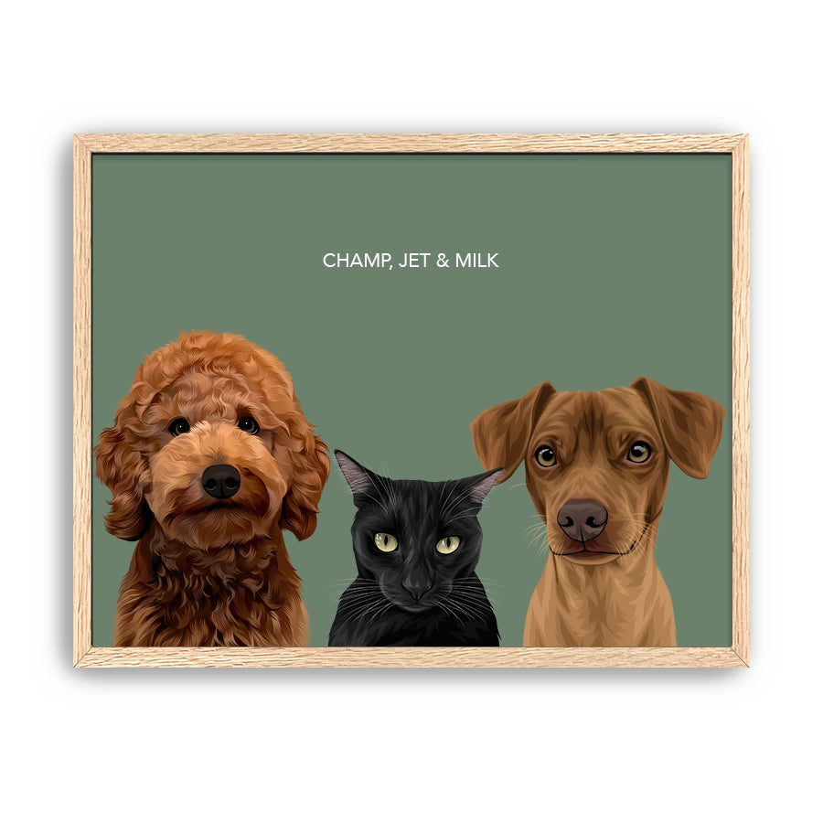 Three Pet Portrait