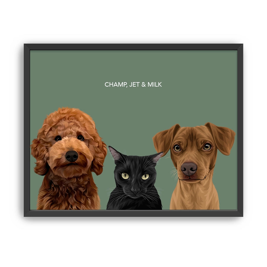 Three Pet Portrait