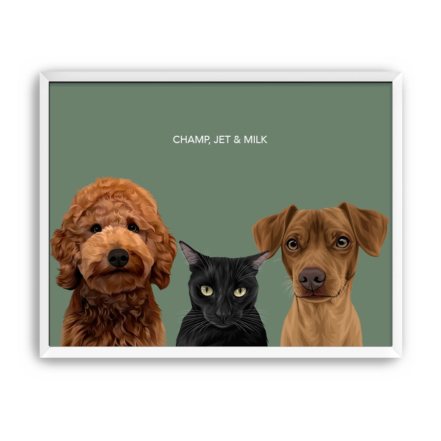 Three Pet Portrait